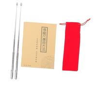 PRETYZOOM Baguettes de Feng Shui en Acier Inoxydable Détecteur d'eau Flexible 1 Paire Outil de Radiesthésie Recherche d'Objets Manquants Usage Pratique