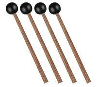 PRETYZOOM Baguettes de Percussion en Bois Café Lot de 4 Pièces pour Tambour Langue Finition Soignée et Texture Agréable, Accessoires pour Performance Musicale