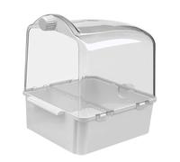 PRETYZOOM Bain Perroquet en Plastique Blanc Réutilisable Injecteur d'eau, Augmente L'activité et Nettoie Naturellement Le Plumage des Oiseaux de Compagnie