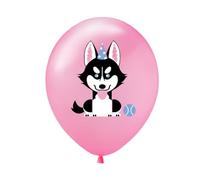 PRETYZOOM Ballons en Latex Imprimés Chien Couleur Vive 20pcs 12 Pouces Facile à Gonfler pour Décoration Anniversaire Animaux pour Fête à Domicile ou Bar