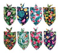PRETYZOOM Bandanas Accessoires en Coton, Écharpes Triangulaires Lot de 8 pour Chien Confortables Design Stylé et D' Plusieurs Styles pour Photographie Plusieurs Styles