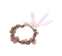 PRETYZOOM bandeau couronne guirlande de cheveux pour femmes guirlande de têtes de fleurs Fleuriste floral bandeau de fleurs guirlande de fleurs mariage couvre-chef Rose Station balnéaire