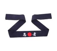 PRETYZOOM Bandeau de Ninja Japonerie en Coton Respirant Sangle Réglable Bandeau Foulard Imprimé Ninja Bleu pour Chefs Sushi et Sports Accessoire Multifonction pour Tenue Karaté
