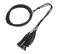 PRETYZOOM Bandeau Homme Arabe avec Pompon Noir Polyester Accessoire Vintage pour Costume Moyen-oriental Bandeau Tressé pour Fête à Thème