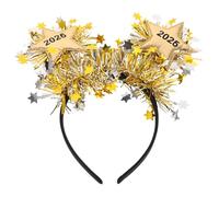 PRETYZOOM Bandeau Nouvel An 2026 à Paillettes Scintillantes, Couvre-chef pour Fêtes du Réveillon, Accessoire de Année Confortable et Festif pour Photos et Célébrations