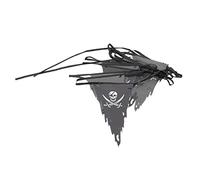 PRETYZOOM Bannière De Crâne Pirate Pour Halloween - Guirlande Décorative De Fête Avec Drapeaux Suspendus - Accessoires De Fête Pour Mur Et Fenêtre