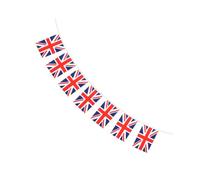 PRETYZOOM Bannière Suspendue Royaume-uni pour Décoration Fête Nationale, 8,5m en Tissu Polyester, 32 Fanions pour Intérieur et Extérieur, Design Créatif pour Événements
