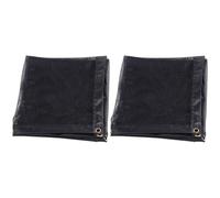 PRETYZOOM Barrière de Sécurité pour Chien Voiture 115x60cm 2pcs en Nylon Maille Filet Noir Banquette Arrière Installation Stable pour Animaux en Voiture