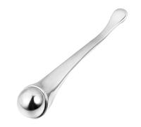 PRETYZOOM Bâton de Massage Visage Métallique avec Cuillère Cosmétique pour Crème Yeux Diminue les Taches Sombres et Poches Favorise Absorption et Circulation Outil Beauté Pratique et