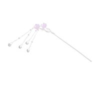 PRETYZOOM Bâtonnets à Cheveux Traditionnels Hanfu en Métal Pompons Violets, Épingles pour Chignons et Coiffures Longues, Accessoires Coiffure Asiatique pour Occasions Spéciales