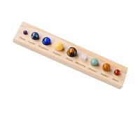 PRETYZOOM Billes Planétaires Naturel avec Sphère Décorative Cristal De Décoration De Bureau Délicate Forme De Planète