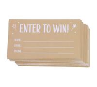 PRETYZOOM Billets de Tombola 200 Cartes Champs Nom, Adresse Email pour Tombolas et Tirages au Sort Papier Cartonné Lisse pour Activités Éducatives