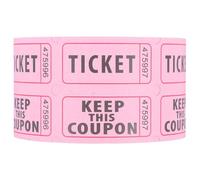 PRETYZOOM Billets de Tombola en Papier Rose Rouleau Double pour Sweepstakes Améliorer L'interaction Sociale et Participer aux Loteries Mariages