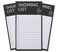 PRETYZOOM Bloc-Notes Magnétique 3 Carnets Détachables pour Planificateur de Menus et Liste de Courses, Carnet Agenda Quotidien Papier Résistant pour Organisation Domestique