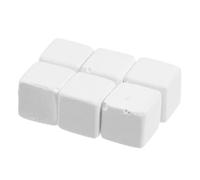 PRETYZOOM Blocs Minéraux Naturels Matériau Minéral Blanc Libération Continue de Minéraux 6pcs pour Reptiles et Bernard-l'hermite pour Terrariums de Lézards
