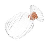 PRETYZOOM Bocal à Allumettes Transparent en Verre, Grosse Capacité Couvercle Hermétique, Porte-allumettes Décoratif Et Fonctionnel, Rangement pour Cheminée Et Salle De Bain, Présentation Élégante