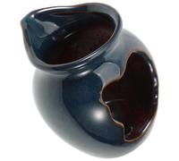 PRETYZOOM Bocal Cascade en Céramique Bleue pour Aquarium et Jardin | Décor Circulant, Installation Simple, Style Élégant et Pratique, pour Bassin Diy, Intérieur ou Extérieur