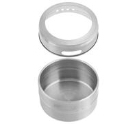 PRETYZOOM Boîte à Appâts et Polyvalent en Acier Inoxydable Appâts, Ronde Rangement Sécurisé Design Portable, Argenté pour Pêche en Extérieur