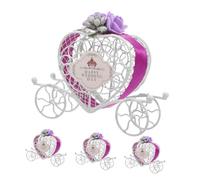 PRETYZOOM Boîte à Dragées en Fer Carrosse Citrouille 12X8X3 CM Coffret Décoratif pour Célébrations et Souvenirs
