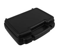 PRETYZOOM Boîte à Outils Renforcés en Plastique PP Multifonction Légère Petite Valise de Rangement Noire pour Voyage et Usage Professionnel
