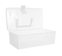 PRETYZOOM Boîte à Remède Portable Taille L en PP Blanc, Rangement | Grosse Capacité, Transparente et Rigide, Format Pratique pour Transport, Organisation Nette des Essentiels