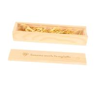 PRETYZOOM Boîte à Souvenirs De Grossesse En Bois Naturel Avec Empreinte Cœur, Petite Taille, Étui Avec Couvercle Coulissant, Pour Future Maman, Souvenir Naissance Bébé, Coffret Présent Élégant