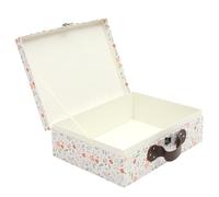PRETYZOOM Boîte Cadeau Papier Petite Valise Coffret Mariage Fête Boîte Emballage Cadeau Mini Valise Coffret Emballage
