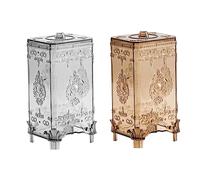 PRETYZOOM Boîte De 2 Pièces en Coton Cosmétique Cotons Carrés pour Le Visage Distributeur De Rondelles De Coton Support De Ronds De Coton Porte-Coton Marron