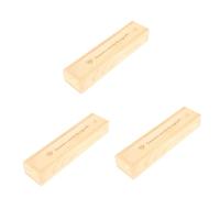 PRETYZOOM Boîte De 3 Pièces Boîte En Bois Pour Bâtonnets De Titulaire D'un Cas De Étui Souvenir Avec Couvercle Cas De Souvenir Beige