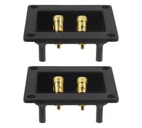 PRETYZOOM Boîte de Jonction pour Haut-parleurs 2 Pièces Clips Câbles à Ressort, Connecteur de Câble de Haut-Parleur en Fer Plastique, Borne de Haut-Parleur cms, Accessoire Audio Automobile