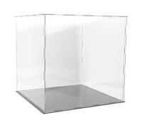 PRETYZOOM Boîte de Présentation en Acrylique Transparente 265 X 265 X 255 CM pour Basket-Ball Football et Volley-Ball Vitrine Anti-Poussière Empilable pour Rangement Intérieur