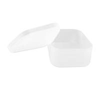 PRETYZOOM Boîte de Rangement Cosmétique Transparente Compacte Couvercle, Matériau Épais Antidérapant, Organisation Bureau et Maison, Étui Multi-Usage pour Maquillage et Bijoux,