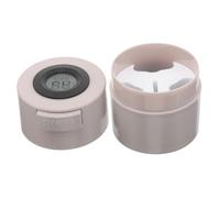 PRETYZOOM Boîte de Rangement Étanche pour Colle à Cils avec Thermomètre Intégré Distributeur Presse Anti-fuite pour Extensions de Cils Conteneur Portable de Stockage de Colle