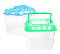 PRETYZOOM Boîte D'élevage pour Reptiles en Plastique Transparent Grand Espace Confortable, Transport et L'alimentation des Tortues et Animaux Domestiques Couleur