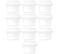 PRETYZOOM Boîte D'élevage pour Reptiles en Plastique Ventilation Multiple, 10 Pièces, pour Crickets et Crabes Soldats, Maintien des Animaux et Circulation d'air Adaptée
