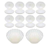 PRETYZOOM Boîtes à Bonbons pour Rangement et Emballage de Coquillage Blanc en Pp 30 Pièces Design Unique et Fêtes Joyeuses pour Occasions Spéciales
