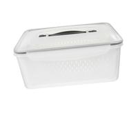 PRETYZOOM Boîtes Alimentaires Avec Panier Égouttage Bacs à Fruits Pour Réfrigérateur Rangement Pour Fruits Au Réfrigérateur