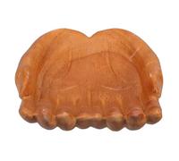 PRETYZOOM Bol Décoratif en Bois Sculpté Main pour Table D'entrée, Porte-clés et Rangement, Multifonction, Style Artistique et Élégant, Beige, pour Salons et Chambres