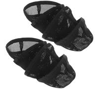 PRETYZOOM Bonnets en Filet pour Perruques 10 Pièces 5 Pouces Noir Unisexe Crochet Tressage Coiffure Cosplay Adapté Cheveux