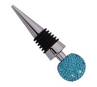 PRETYZOOM Bouchon de Bouteille de Vin en Alliage de Zinc et Strass, Forme Conique, Facile à Insérer et Retirer, pour Bars et Fêtes