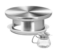 PRETYZOOM Bouchon de Carafe Étanche en Acier Inoxydable Double Bec Verseur, Couvercle de Remplacement Solide pour Pichet et Bouilloire, Usage Domestique et Restaurant