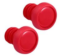 PRETYZOOM Bouchon de Verrouillage D’extrémité de Guidon Vélo Rouge | Montage à Vis D’expansion, Léger et Portable, Remplacement pour Embouts de Barre, Caoutchouc Polyester