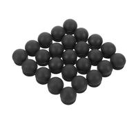 PRETYZOOM Bouchon rond en plastique noir 22 mm pour tube, 25 pièces, embouts PE, léger, étanche, pour chantiers de construction et tuyauterie