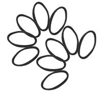 PRETYZOOM Boucles Élastiques pour Métier à Tisser Recharge 96 Pièces en Fibre Polyacrylique Robuste Cordon Élastique Noir pour Maniques Bracelets et Projets Créatifs DIY en Groupe