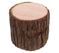 PRETYZOOM Bougeoir en Bois Décoratif Réaliste Léger et Facile à Transporter de Souche pour Centres de Table et Allées de Mariage Rustiques
