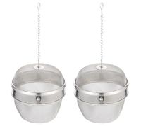 PRETYZOOM Boules à Thé en Acier Inoxydable 2 Pcs, Infuseur à Thé Multifonction Panier à Bijoux et Nettoyage de Montres, Accessoire la Cuisine Inox pour Infusion et Assaisonnement