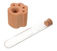 PRETYZOOM Bouteille à Mémoire pour Poils de Chat en Verre avec Base | Collecte Facile des Moustaches et Cheveux, Conservation Discrète, Présentation Stable, Décor Élégant