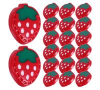 PRETYZOOM Boutons à Coudre de Fraise Rouges Points Blancs Lot de 20 Boutons Décoratifs pour Vêtements Bébé Couture Créative et Remplacement Accessoires Colorés pour Manteaux et Cardigans