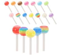 PRETYZOOM Breloques pour Ongles Sucette 3d Colorées 50 Pcs Mini Taille Décorations Nail Art DIY Femmes Filles Vacances Été Couleur Aléatoire