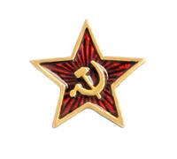 PRETYZOOM Broche Communiste en Alliage 4pcs Design Adorable et Finition Soignée Épingle à Poitrine Étoile à Cinq Branches pour Décorer Vêtements et Paquet